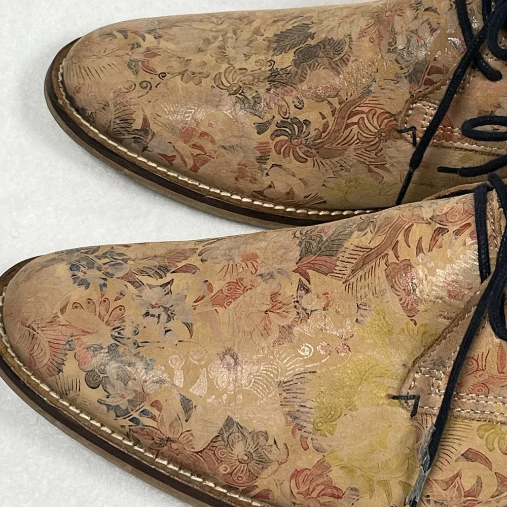 RARE Steve Madden Men Soft Leather Dress Shoe Chukka Boot Floral Ltd‎  Blade-f Steve Madden | Shoes | Steve Madden Mens Brown Leather  main image 2